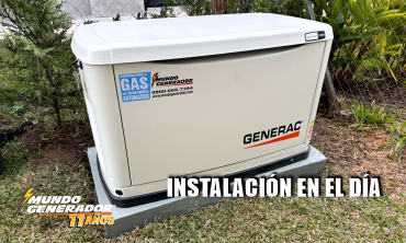 Vídeo Generador Instalación en el día