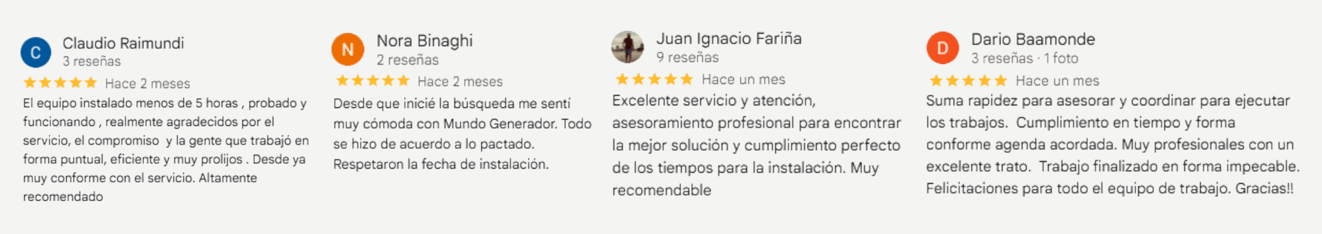 Reseñas de Google